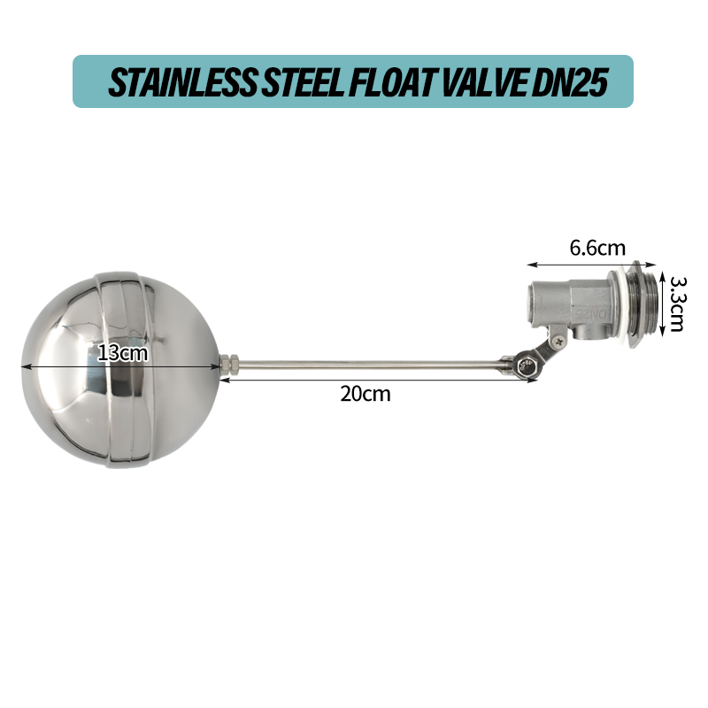 Rvs Watertank Vlotterklep Uitschakeling Vlotter Bal Waterniveauregeling Flow Control Vlotter Sensor Klep DN15 DN20 DN25: green