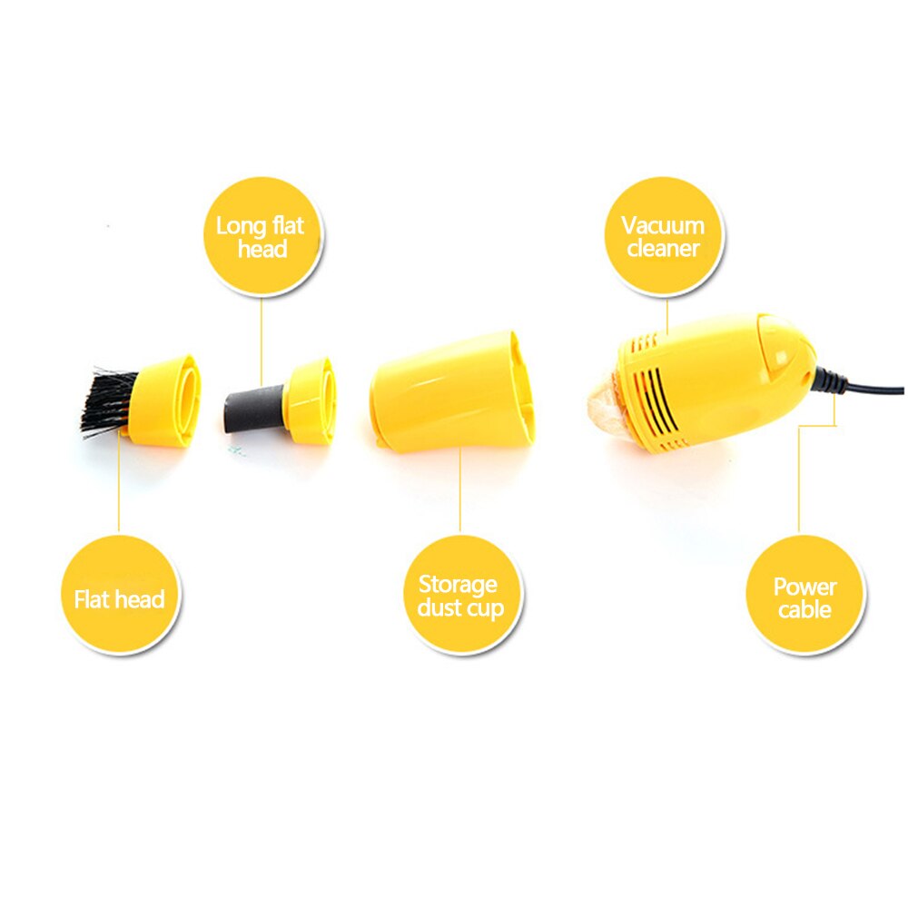 Keyboard Cleaner Mini USB Computer Vacuum Cleaner PC Laptop Cleaner Brush Remove Dust Cleaning Brush Household Cleaning Tool