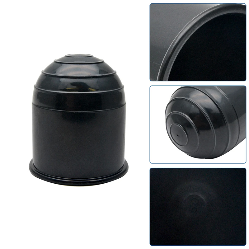 Accessori per rimorchio universali da 50 mm Copertura per palla per rimorchio nera Barra di traino Tappo di copertura a sfera Protezione per gancio di traino Car Styling