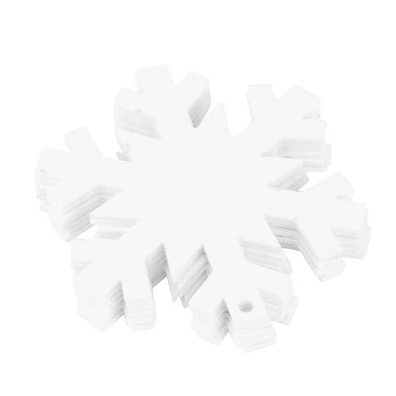 Acrylic Christmas Ornament Blank White Acrylic DIY Blank Clear Christmas Acrylic Ornament With Hole For DIY Craft: Default Title