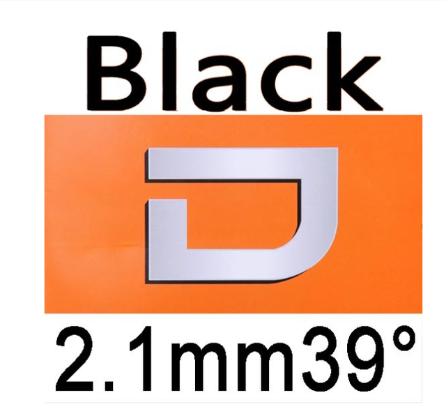 Dianchi-Goma de tenis de mesa versión D, tuneado de fábrica, con esponja como NEO nacional hurricane 3: Black H39 2.1mm