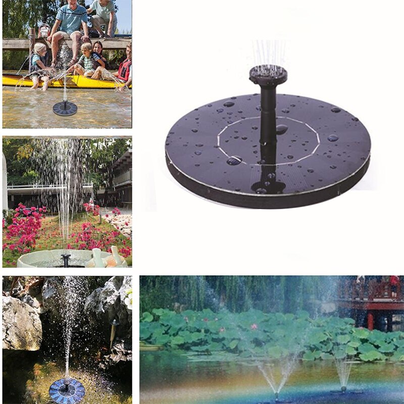 Mini solenergi fontene solenergi vann fontene hage basseng dam utendørs solcellepanel fontene flytende fontene hage dekorasjon