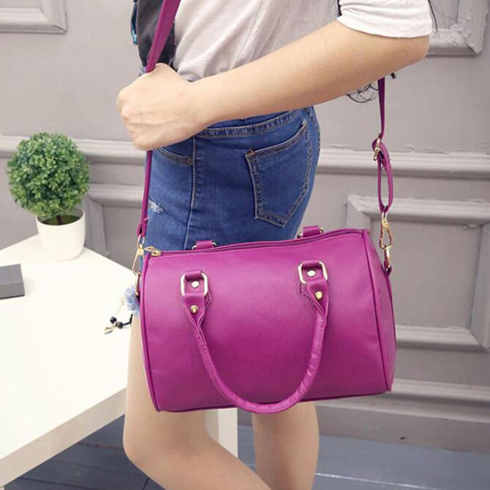 sac à bandoulière en cuir synthétique polyuréthane Hobos femmes sacs à main dames poignée sac en cuir fourre-tout noir rouge Beige dames parti sacs à main: purple