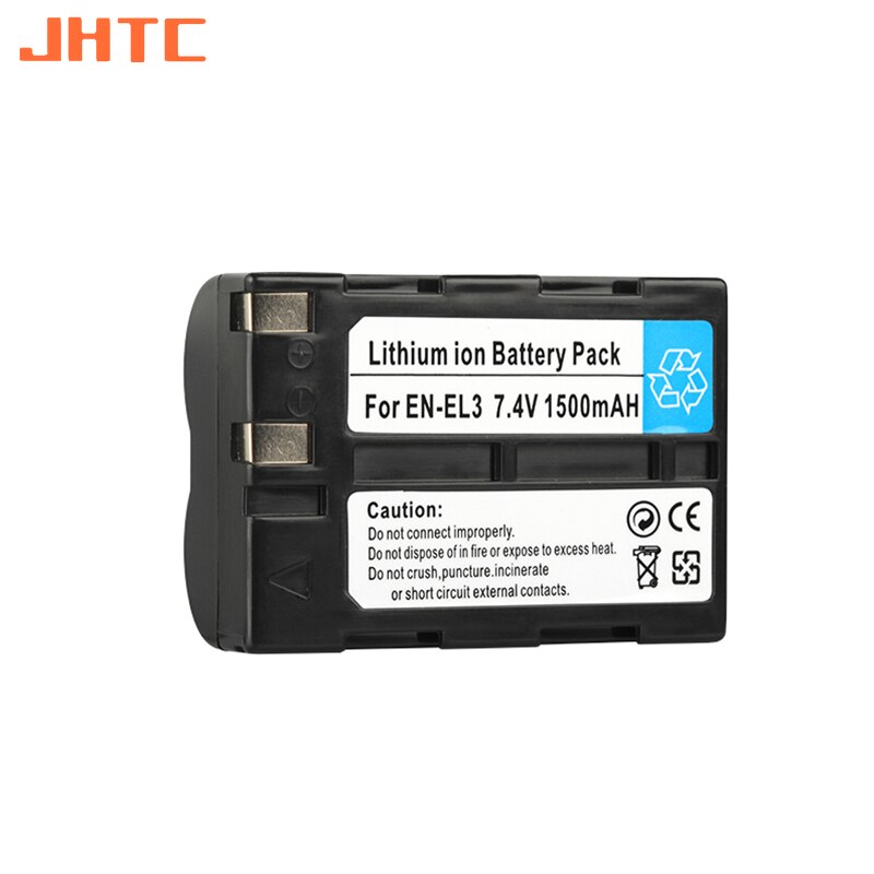 Nei -el3 en-el3a enel 3 el3a kamera batteri 1500 mah til nikon  d100 d70 antrekk  d70s sett  d50 sett  d100 d70 v1 d11 dslr bateria