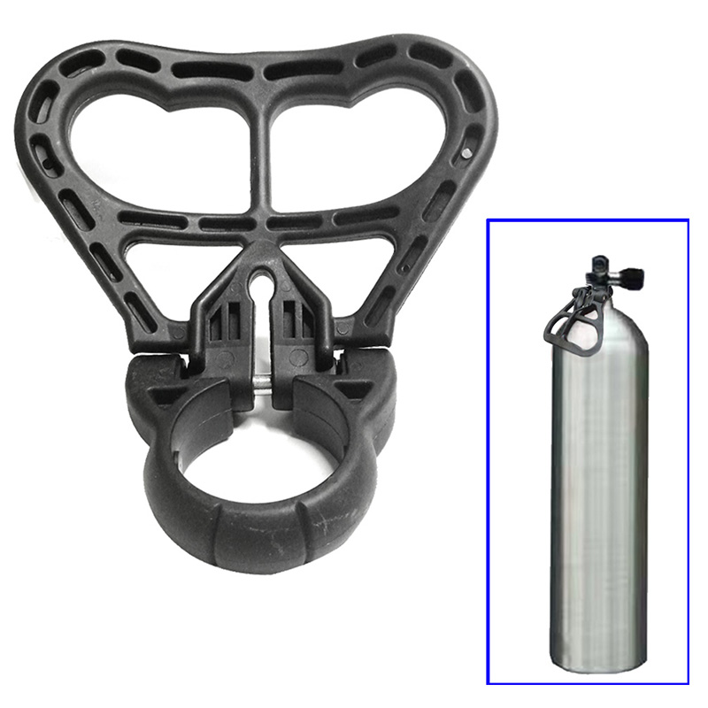Scuba Diving Cylinder Tank Handle Dive Holder Grip Diving Folding Tank Carry Handle for 39Mm To 41Mm Circumference Neck Tanks
