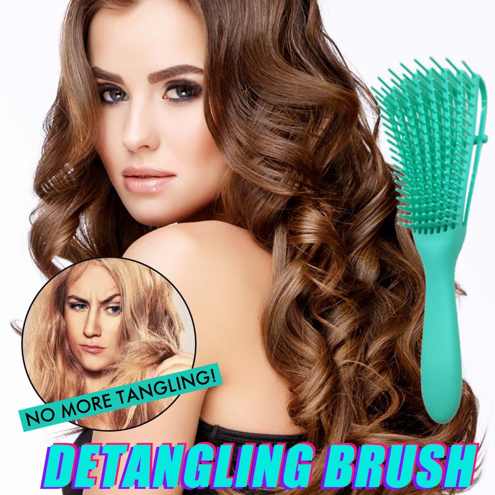 Démêler brosse à cheveux cuir chevelu Massage peigne à cheveux femmes démêlant brosse à cheveux pour bouclés soins des cheveux Salon maison coiffure peigne de coiffure