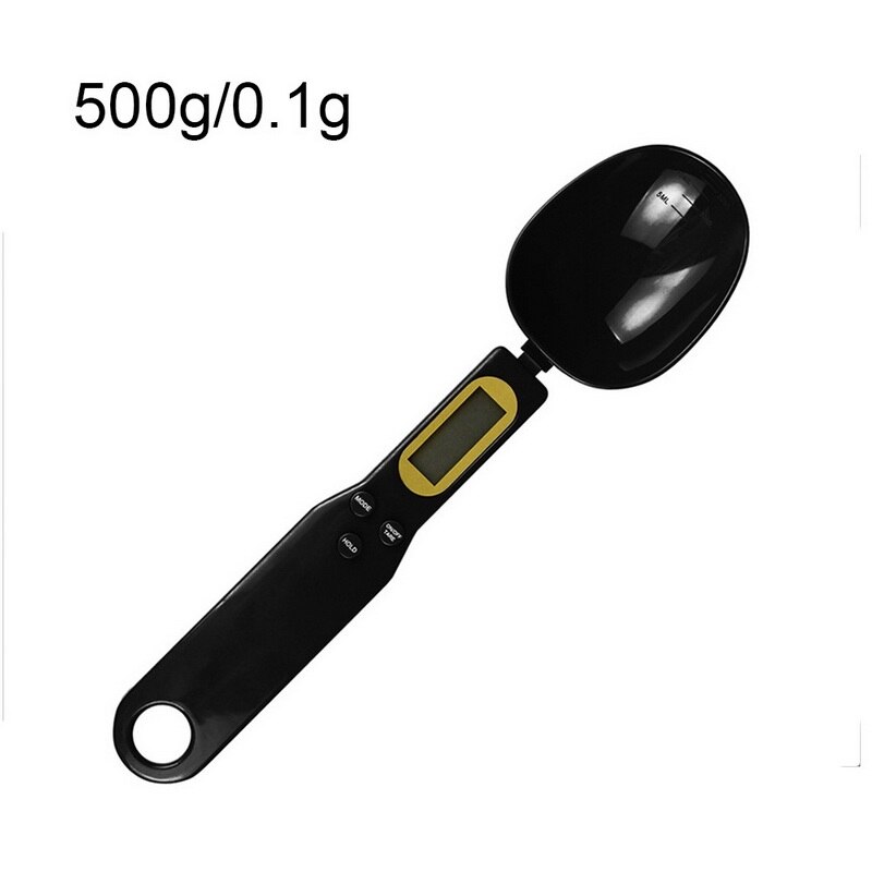 5kg/10kg Stainless Steel Digital Electronic Scale Household Kitchen Measuring Weight Volumn Food Scale Device: 500g black