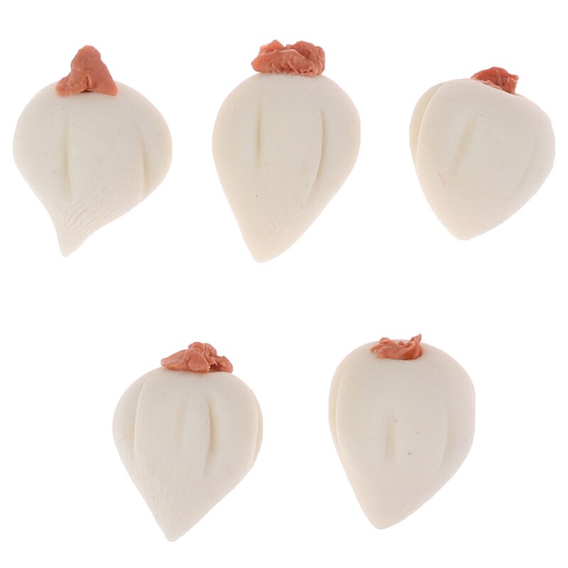 10Pcs 1:12 Dollhouse Miniatuur Groenten Speelgoed Knoflook Keuken Decor Poppen Accessoires