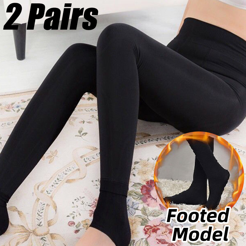 Women Winter Leggings Warm Leggins High Waist Solid Color Velvet Women Thickened Velvet Leggings Stretchy Black Leggings: Fuchsia