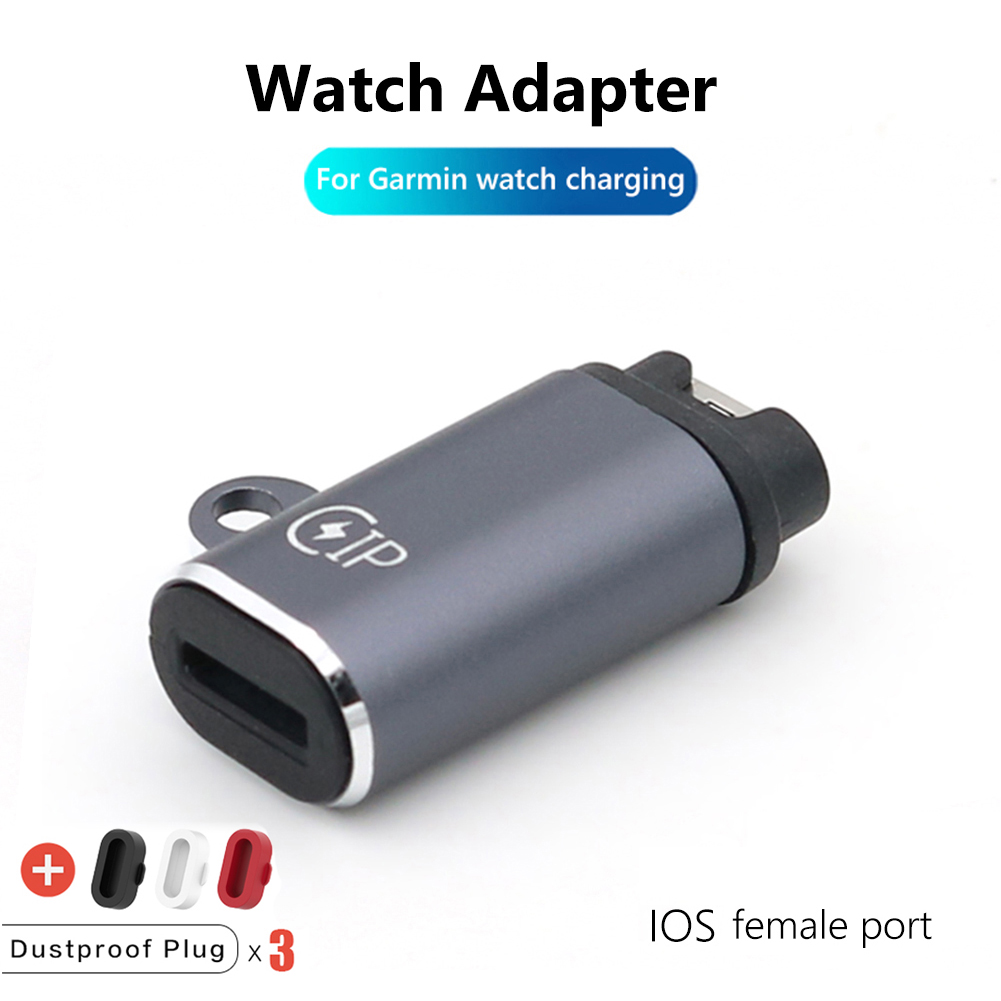 Oplaadkabel Adapter Voor Garmin Fenix 7 6 5 7x6x Vivoactive 3 Forerunner 955 935 745 255 Oplader Plug Type C/Micro USB/8 Pin: Sky Blue