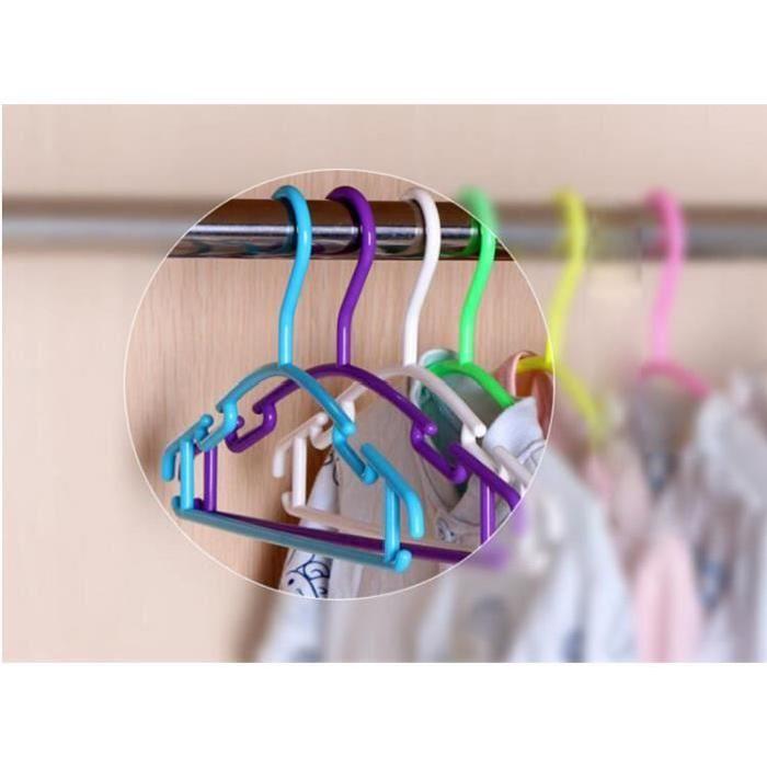 10 stks/partij Kinderen Plastic Hangers Kleding Jas Broek Bar Baby Peuter Hanger Cabide Kleerhanger Haak