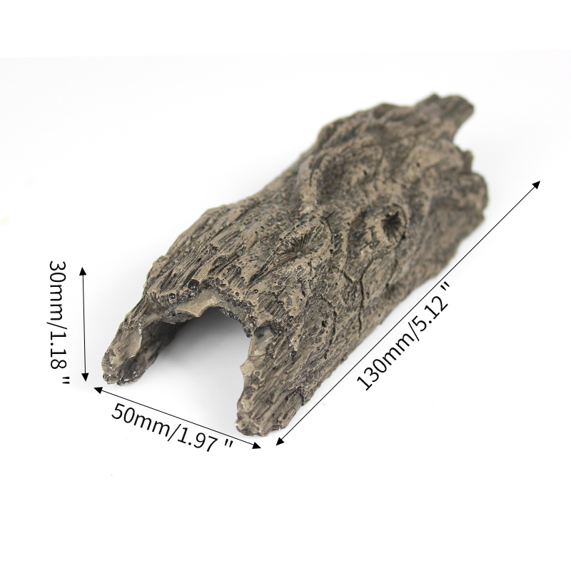 Ökologische Harz Berg Fisch Spielen Baum Haus Aquarium Ornament Hohl See Protokoll Baum Tunnel Höhle Aquarium Dekoration