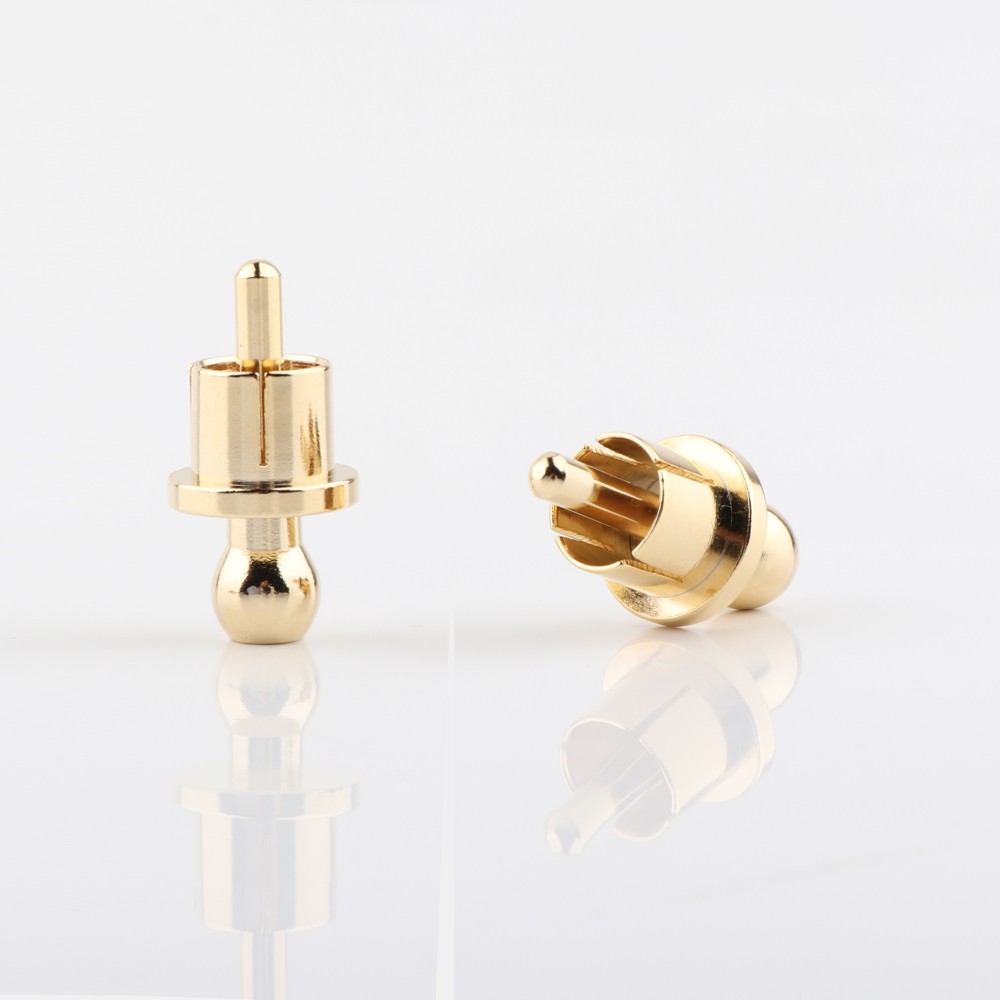 Vergulde Rca Cap Plug Kortsluiting Socket Phono Connector Rca Afscherming Jack Socket Bescherm Cover Caps
