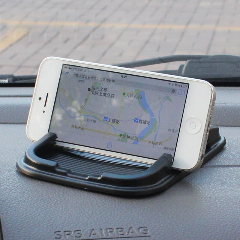 Auto Amte Anti-Slip Pad Auto Anti-Slip Auto Mobiele Telefoon Pad Dubbele Slot Gps Navigatie Mount