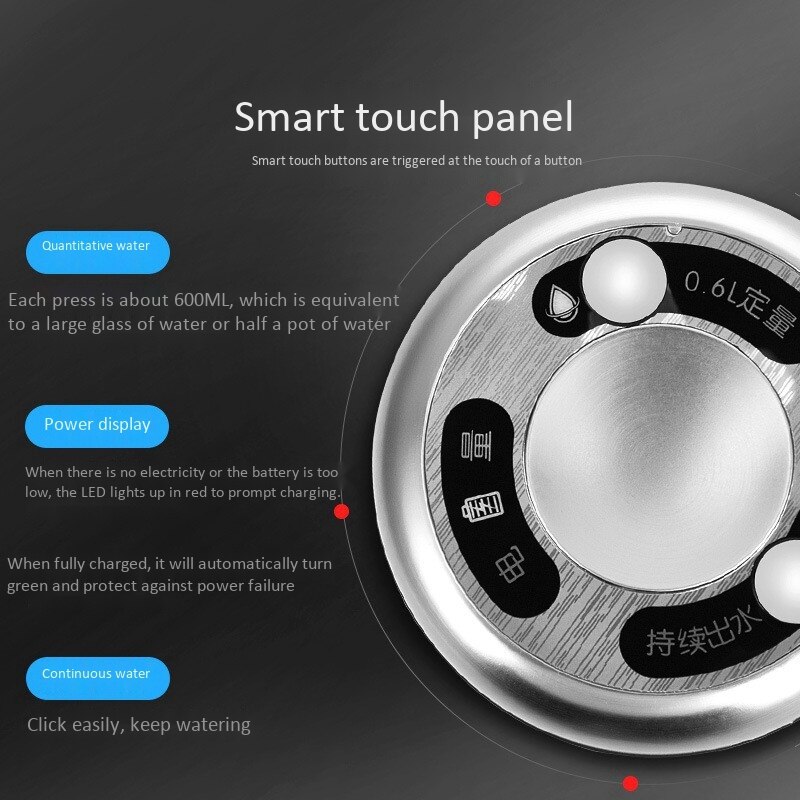 USB Water Bottled Dispenser Wireless USB Electric Automatic Drinking, Pump Smart Distributor Pumping Device Indoor