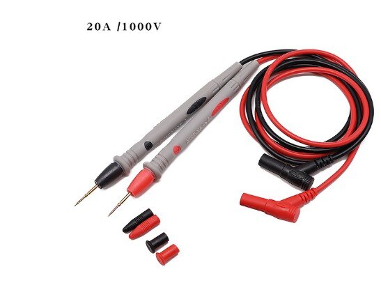 1 Paar Universele Digitale 1000V 10A 20A Dunne Tip Naald Multimeter Multi Meter Test Lead Wire Probe Pen Kabel multimeter Tester: 1000V 20A