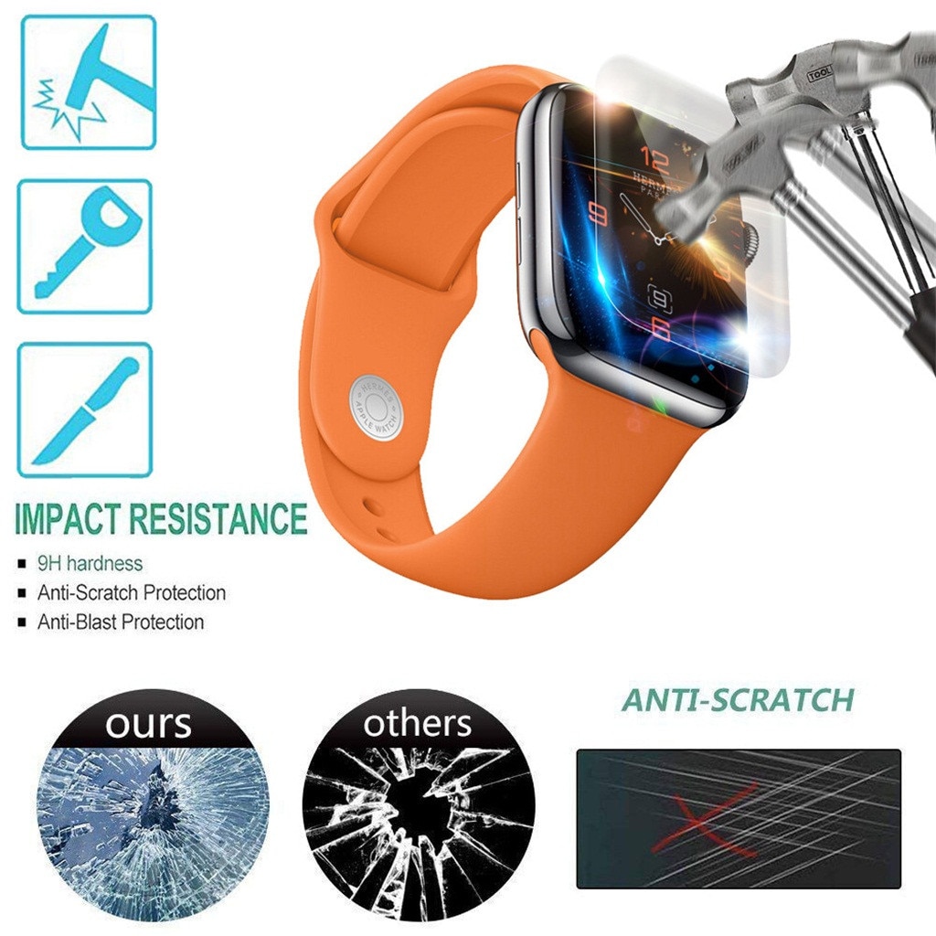 5 Pcs Explosieveilige Film Voor Apple Iwatch Serie 5 40 Mm Ik Horloge Series5 Screen Protector Protecteur Decran anti Scratch