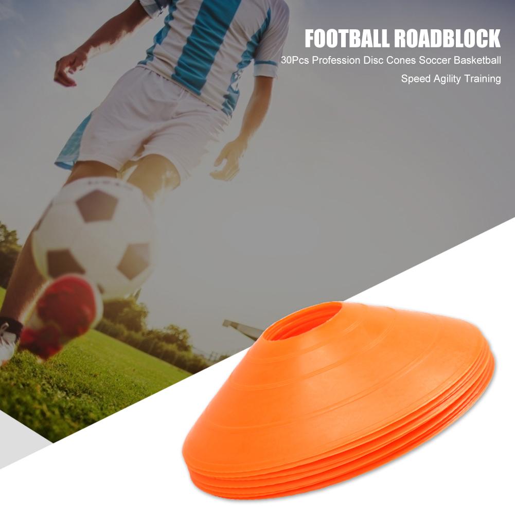 Marker Discs Portable Delicate 30x Soccer Training Disc Cones Football Drill Cone Markers Sports Accessories