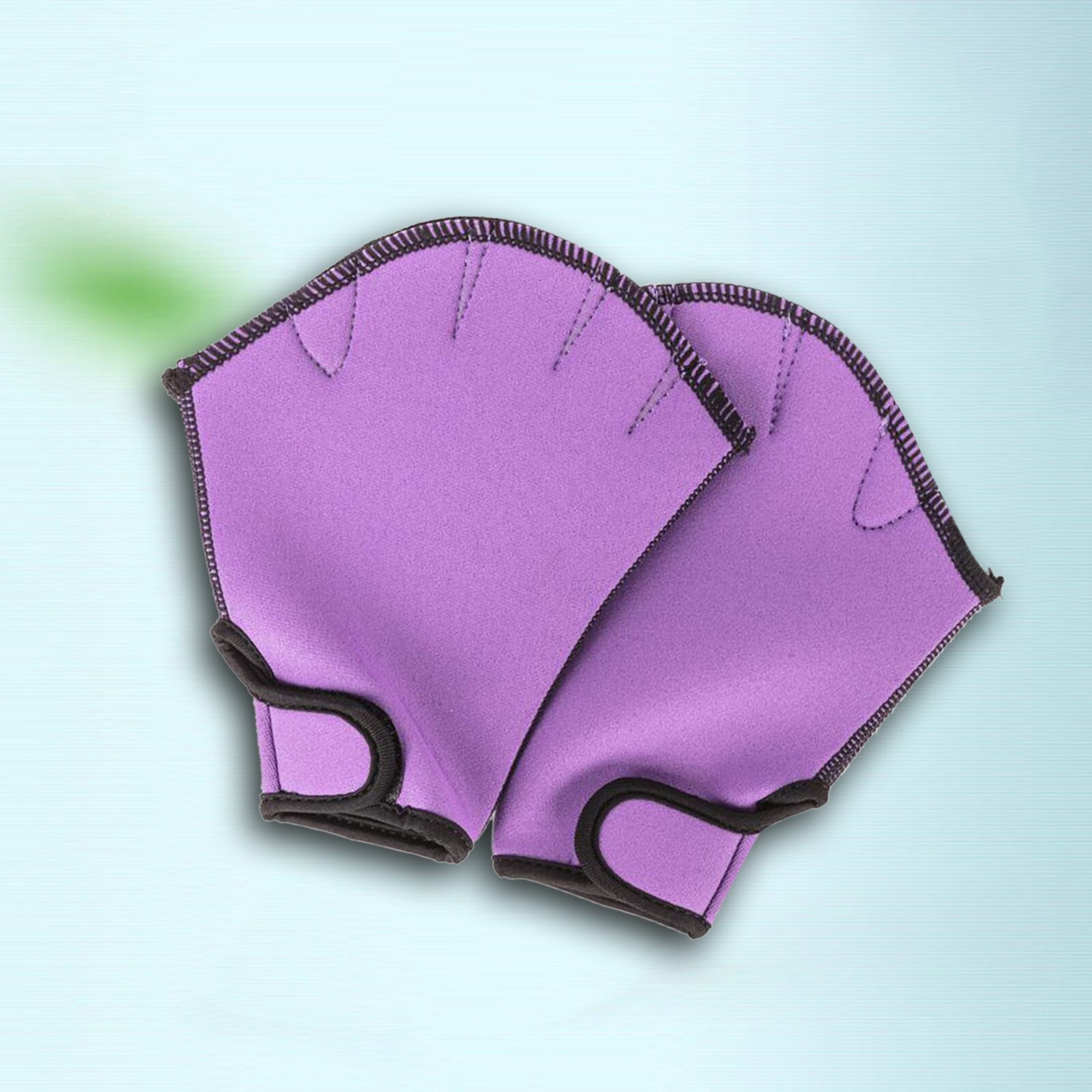 1 paar Schwimmen Handschuhe Aquatische Fitness Wasser Widerstand Aqua Fit Paddle Training Finger Handschuhe für Frauen Männer Kinder: Purple S