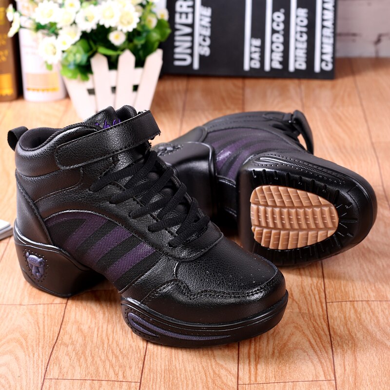 POLALI Dancing Shoe Girl Dance Sneakers Fitness Breathable Jazz Shoes Hip Hop Modern Dance Shoes Woman Practice