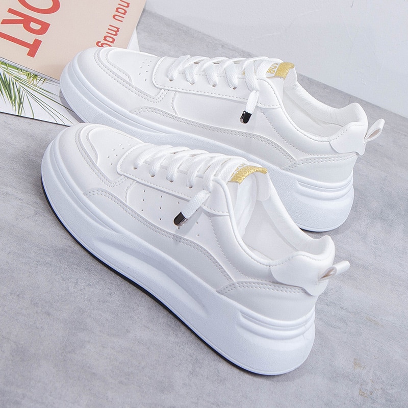 Tenis Feminino Tennis Shoes For Women Tenis Mujer Leather Breathable Sneakers Ladies White Shoes Walking Training Sport Shoes