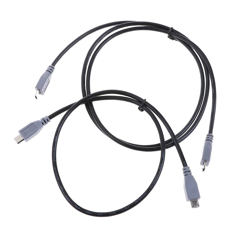 1pcs 25/50/100cm Micro USB Male To Micro USB Male Data Charger Cable For MP4 Phone