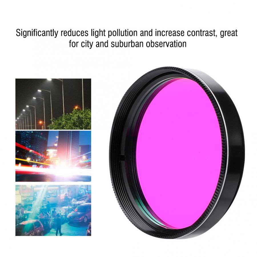 Filtre de caméra 2 pouces filtre UHC lentille de réduction de la Pollution par la lumière à contraste Ultra élevé pour télescope oculaire caméra len filtre