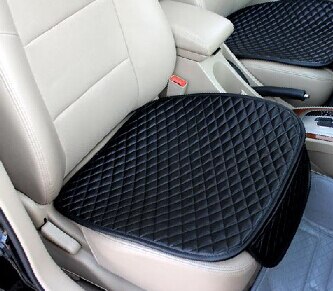 Car Seat Covers Easy Clean Car Seat Cushions,universal Pu Leather Non Slide Waterproof Seats Cover Fits For Lada Granta E1 X36: Black front seat