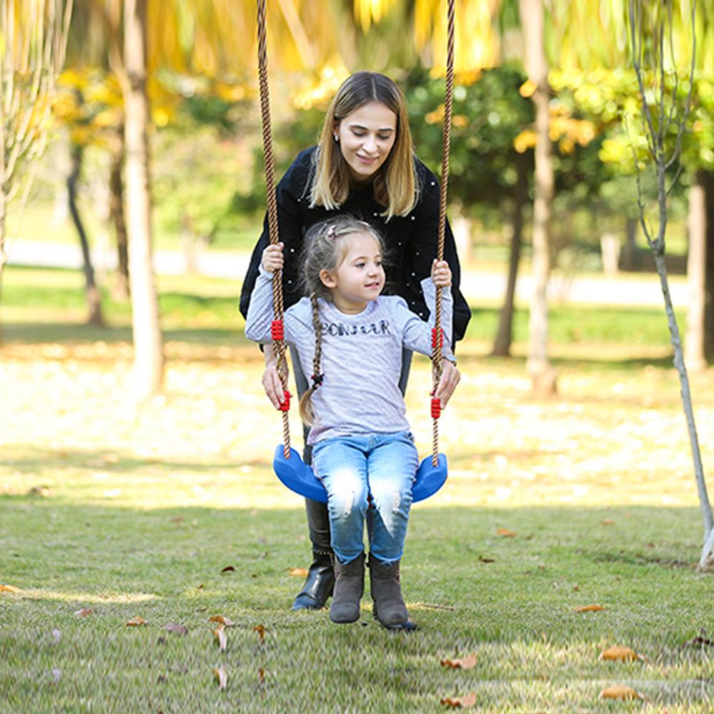 Outdoor Swing Speelgoed Voor Kinderen Indoor Schommel Touw Seat Gegoten Voor Kids Genieten Bloemen Birdsong Tuin Speelgoed Schommels