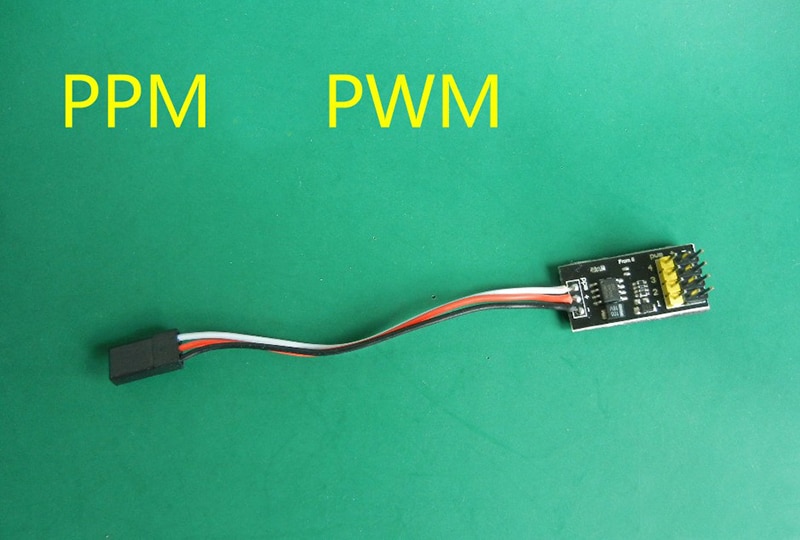 1 Pc Ppm Tot Pwm Adapter Kabel 3.3V-5.5V 4CH Ppm Signaal Converter Voor Rc Modellen Servo/Esc Aansluiten Accessoires