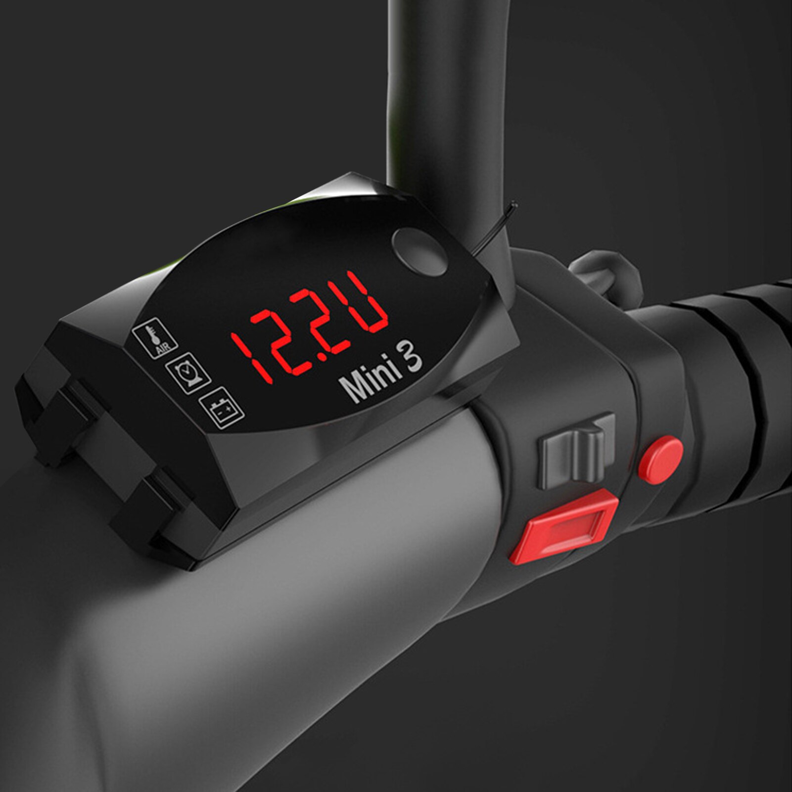 Zegar elektroniczny 3 w 1 uniwersalny motocykl zegar elektroniczny termometr woltomierz zegarek wyświetlacz akcesoria motocyklowe 2020