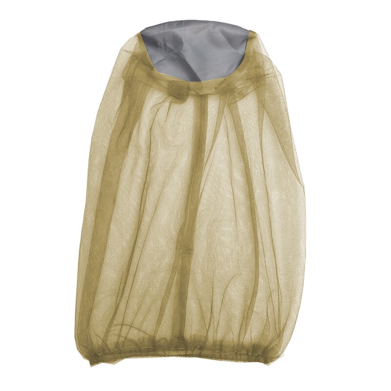 Safe Comfortable Single Head Mosquito Net Shield Cover For Camping Climbing Walking Hiking Fishing Travelling Home Outdoors Tool: Khaki