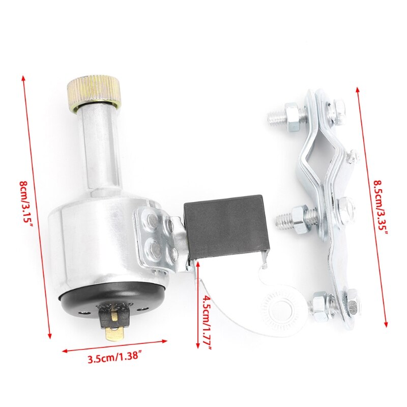 QILEJVS Bicycle Light Generator 6V 3W Dynamo Motorized Friction Head Rear Light Kit