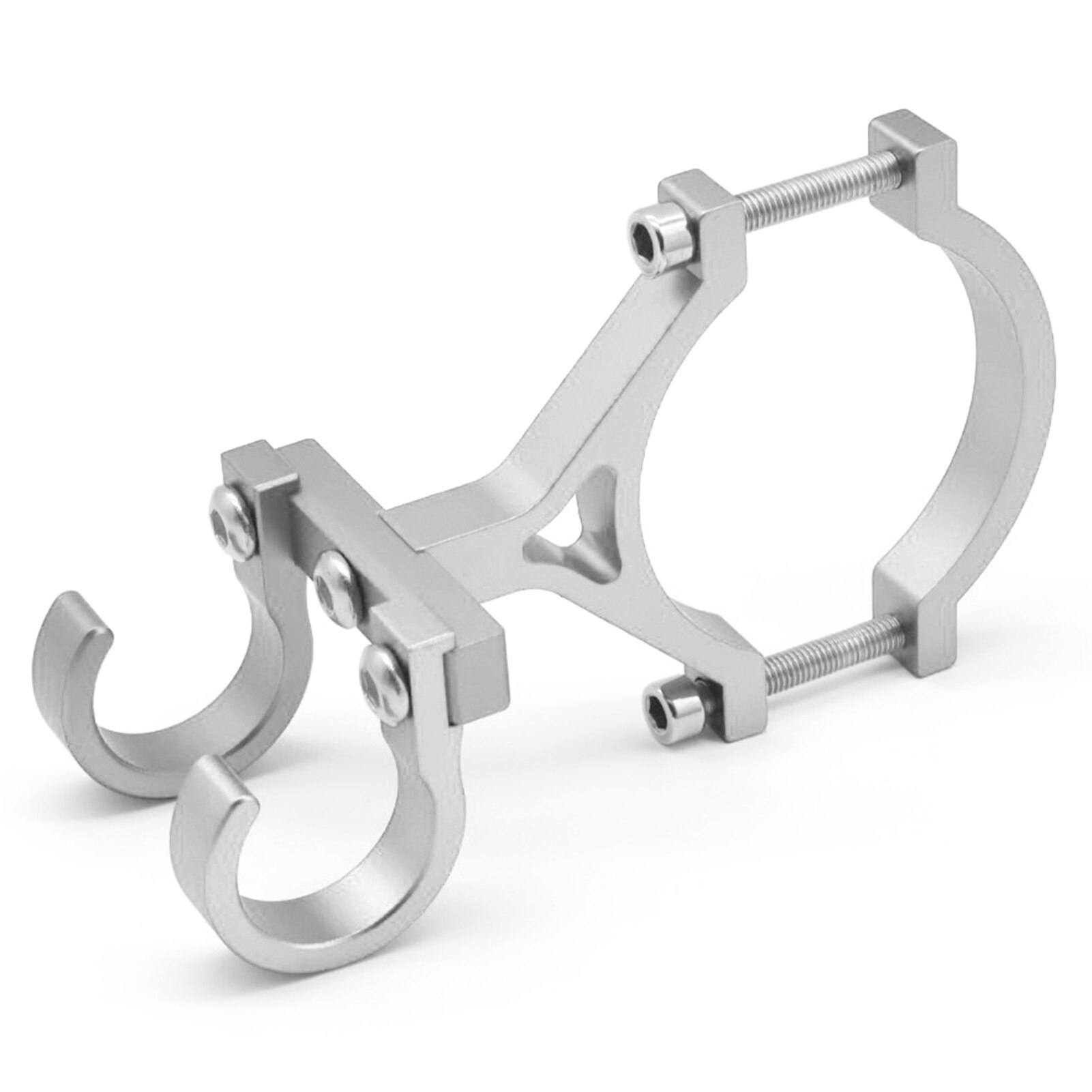 Ysanam Fiets Stuur Hanger Fiets Frame Bagage Mount Haak Fietsen Stuur Hanger Fiets Pijp Mount Houder Kofferbak Fiets: Silver S