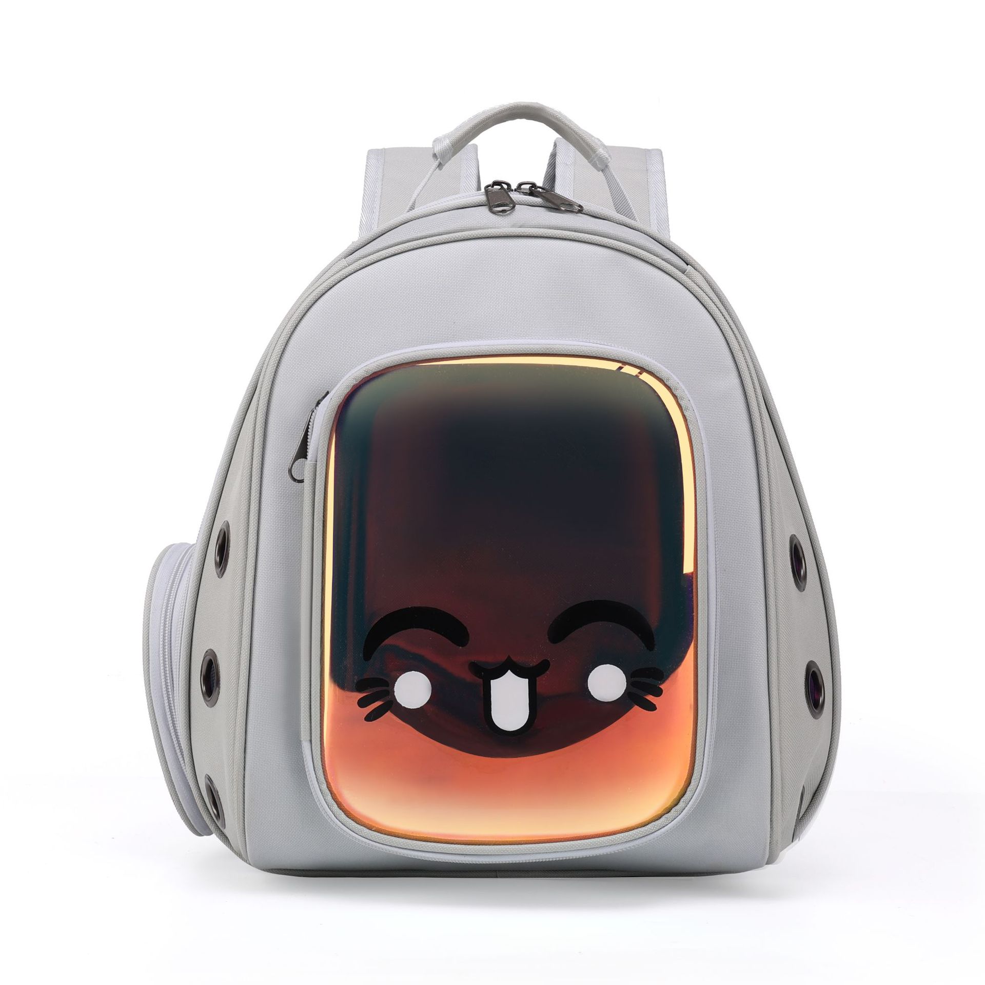 Pet Carrier Bags Astronaut Space Capsule Backpack For Cats Small Dogs Portable Doggie Kitten Cat Travel Bag Outdoor Puppy: Gray