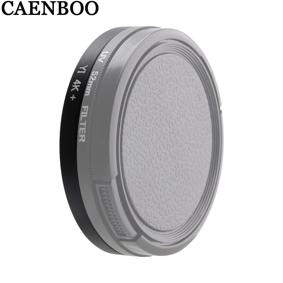 CAENBOO Lens Filtri Per XiaoMi Yi 4 k + Più di 37/52mm Anello Adattatore di Sport Macchina Fotografica di Azione di Protezione per Xiaomi Yi 4 k Lite Accessori