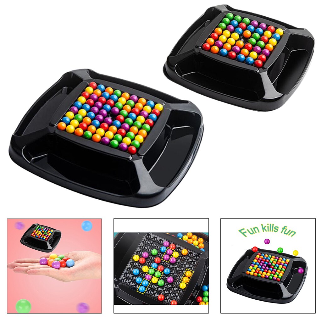 Rainbow Beads Game Color Matching Chess for Kids Adults Logic Exercise Game