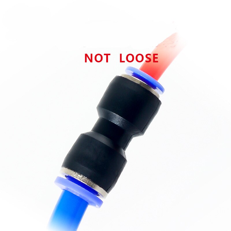 Air Connectors PU 6mm 8mm 10mm 12mm Pneumatic Fitting Quick Connect Tube Tee 2-Way Plastic Pipe Water Hose Fitting Connector