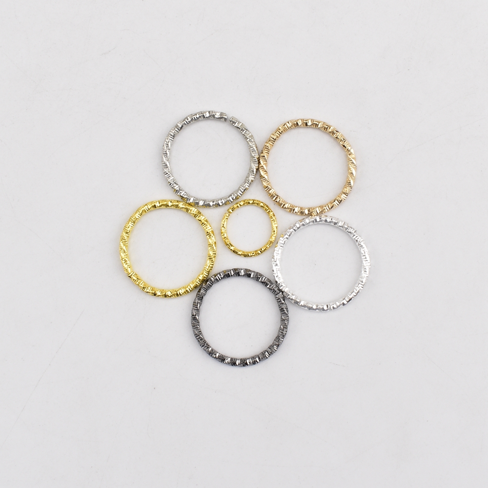 Anneau de saut en relief, lot de 20 à 100 pièces, 8-20mm, accessoires de bijoux faits à la main, DIY, 【js144
