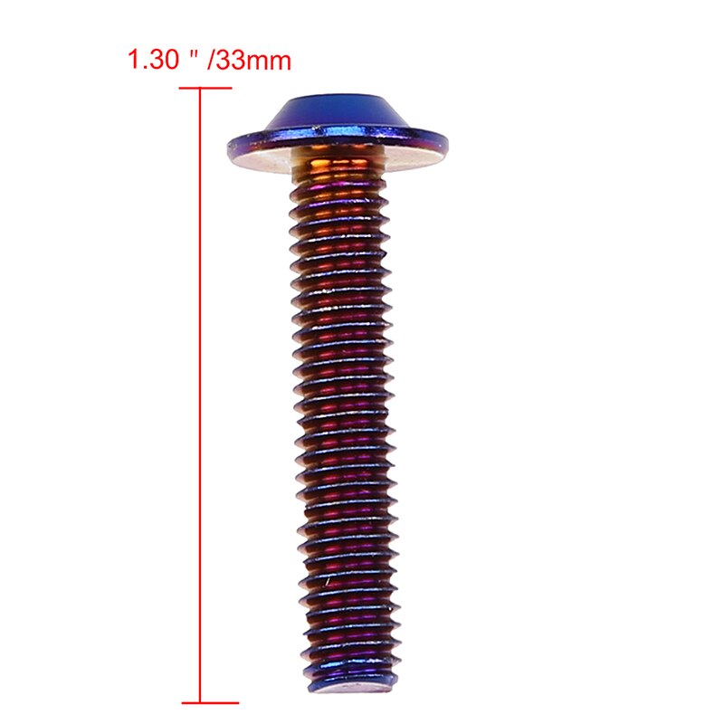 POSSBAY M6 Motorcycle Nut Bolt 304 Stainless Steel Plum Hex Screw Anti-theft Plum Hex Bolt Universal Hex Screw for Moto Car: M6x30