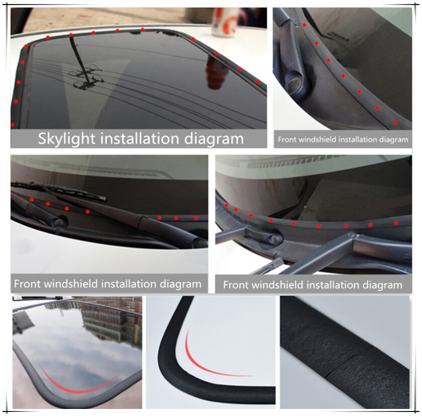 Naklejka gumowa na szybę samochodową 3 metry  *16mm robić forda focusa  mk2 fiesty 2 3  mk4 mk3 kugi leśniczy tranzyt fiesta