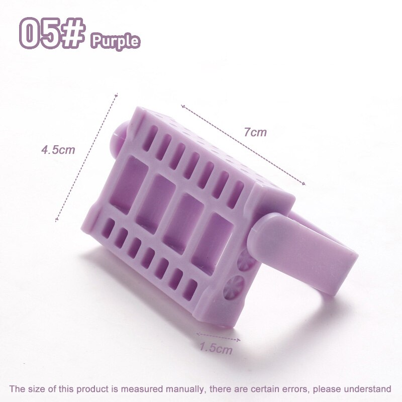 Nagel Bohrer Bits Halfter Stehen Anzeige 16 Löcher Nagel Schleifen Werkzeug Zeigt Einstellbare Organizer Container Manikübetreffend Bohrer Zubehör: 05 Violett