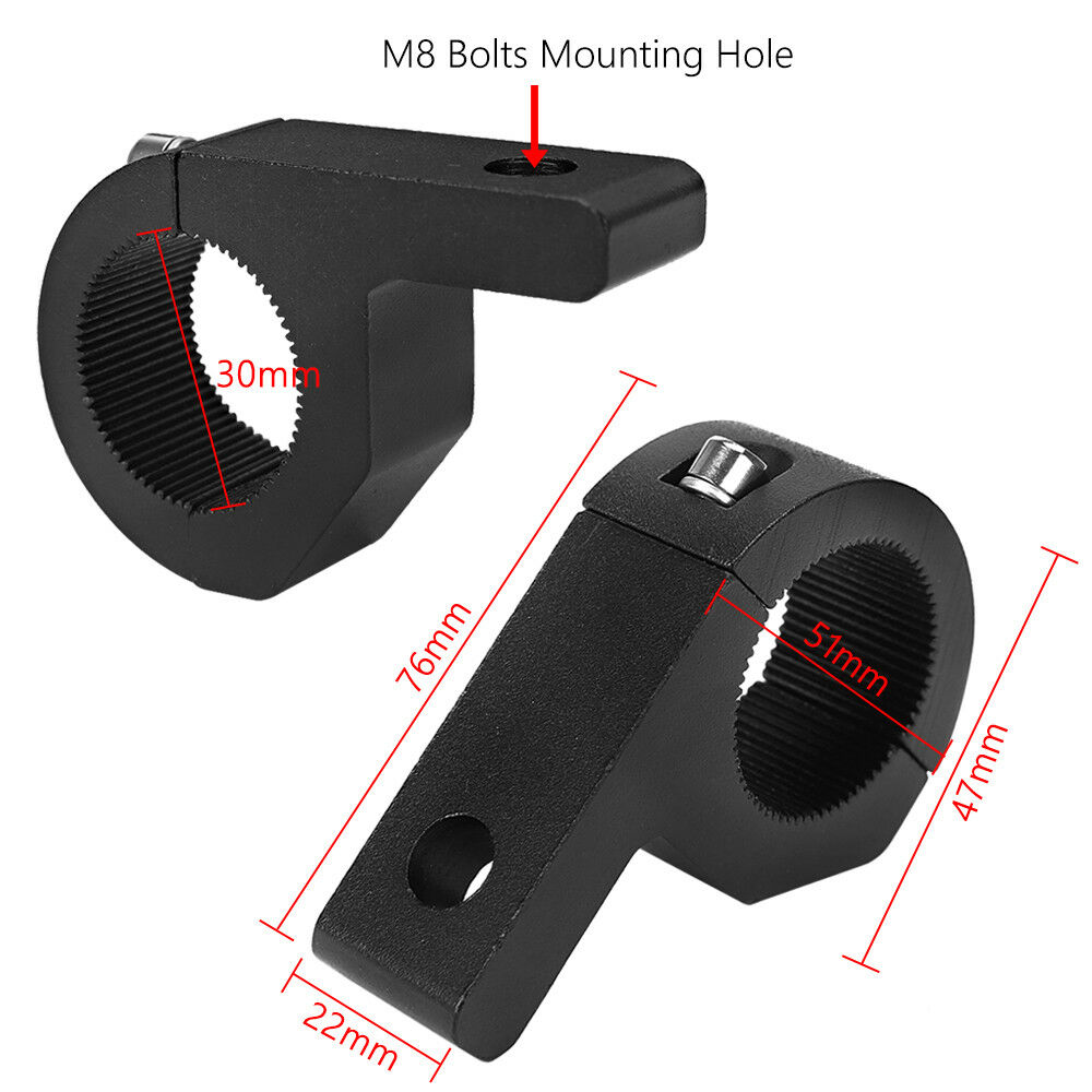 Universele 2x 19Mm/25Mm/30Mm Bullbar Pijp Beugel Klemmen Led Verlichting Bar 2 inserts Tool Klem Houder