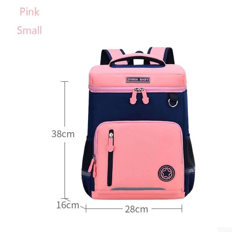 Children School Bags Boys Girls Kids Orthopedic School Backpack Schoolbag Waterproof Backpacks Primary School Back Pack: Pink small