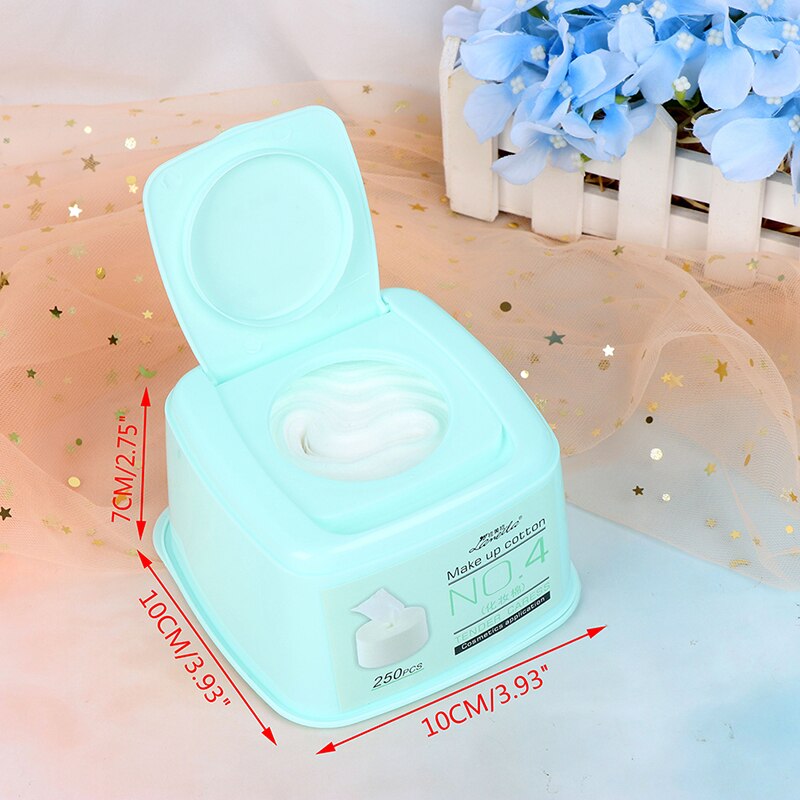 250 stuks/doos wattenschijfjes make-up remover doekjes gezichtscosmetica diepe reiniging tool huidverzorging gezichtsreiniger pomppapier make-up tools