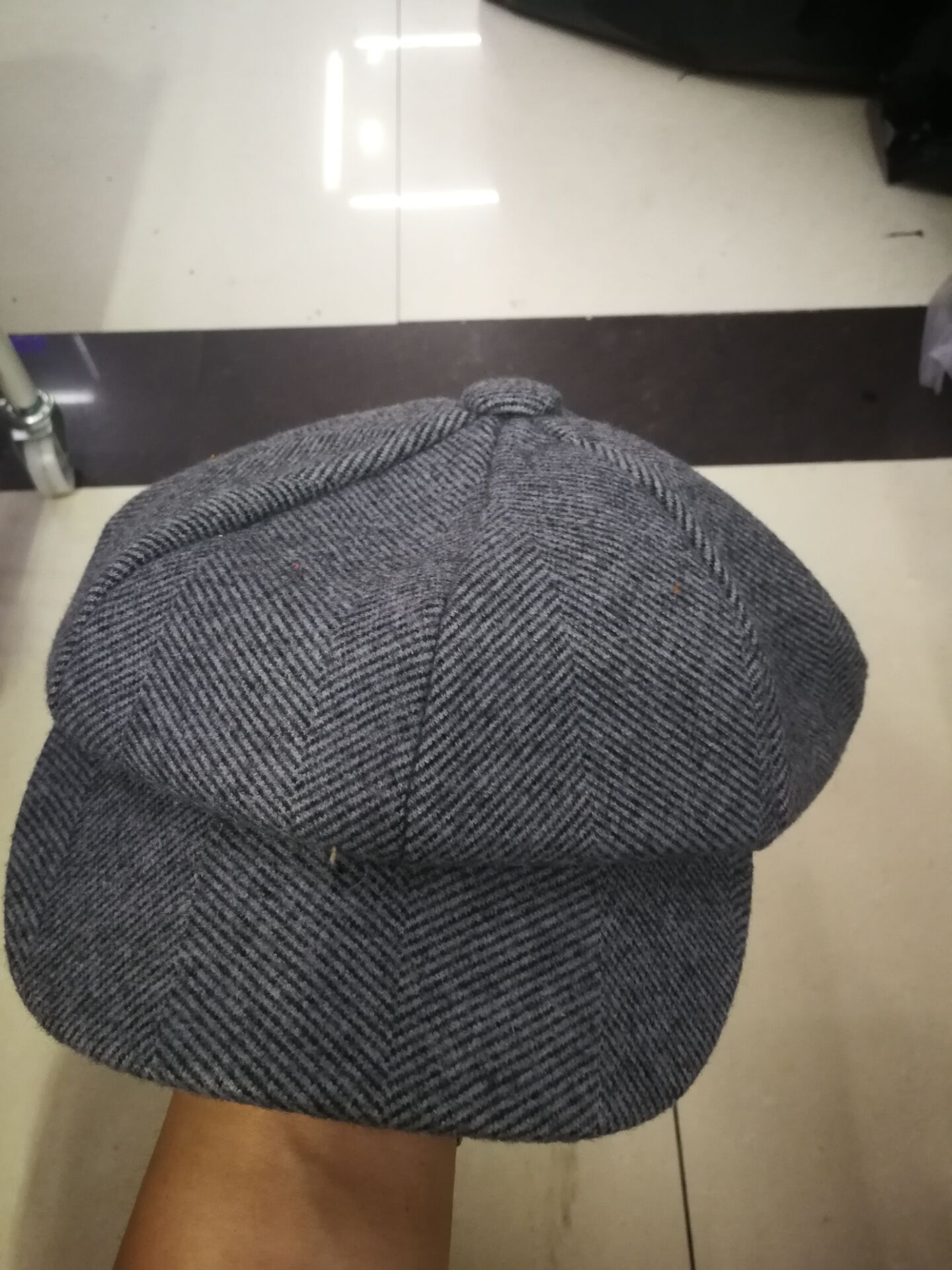 Men's Newsboy Cap Wool Eight Panel Hat Women's Vintage Baker Boy Caps Retro Hats Male Boina Beret Caps: grey