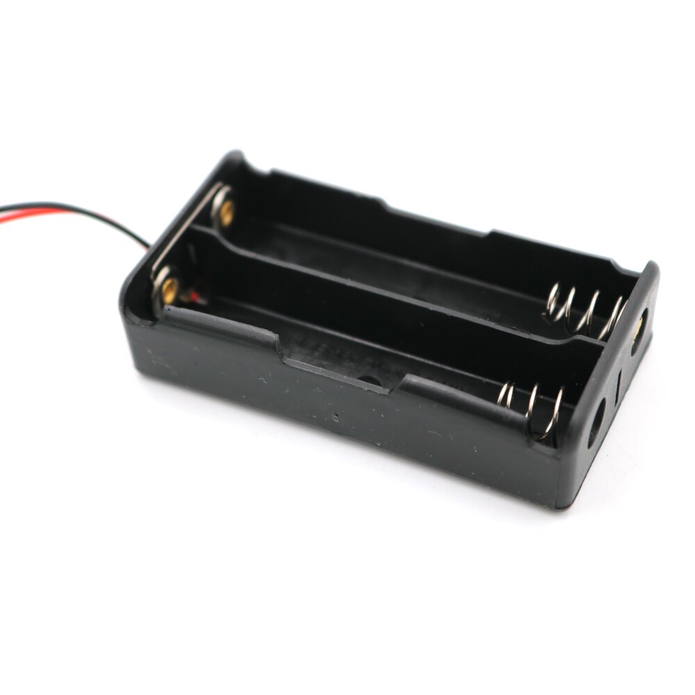 1 2 3 4 18650 Battery Holder Connector Storage Case Box With Wire Cable Series Parallel connection 3.7V 18650 Lithium Battery: 2P Parallel