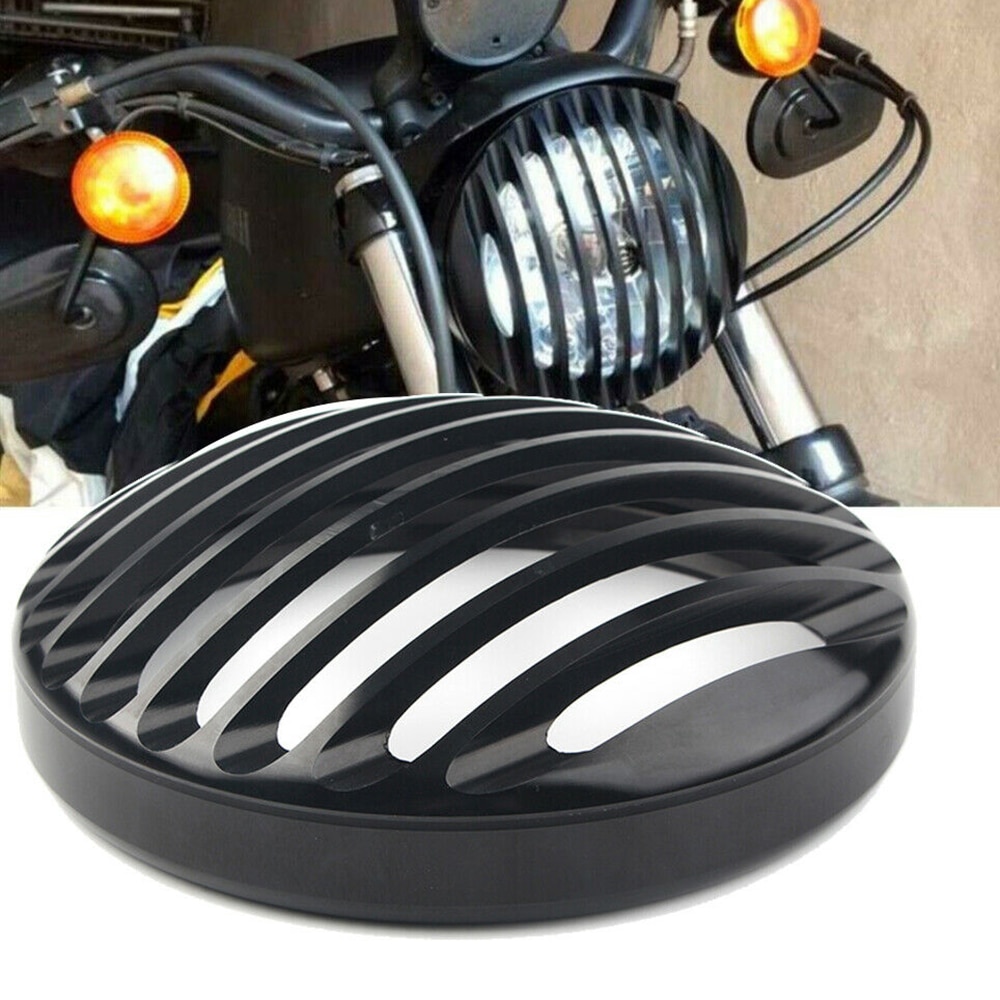 Motorcycle Cnc 5.75Inch Koplamp Grill Cover Voor Harley Sportster XL883 1200 En