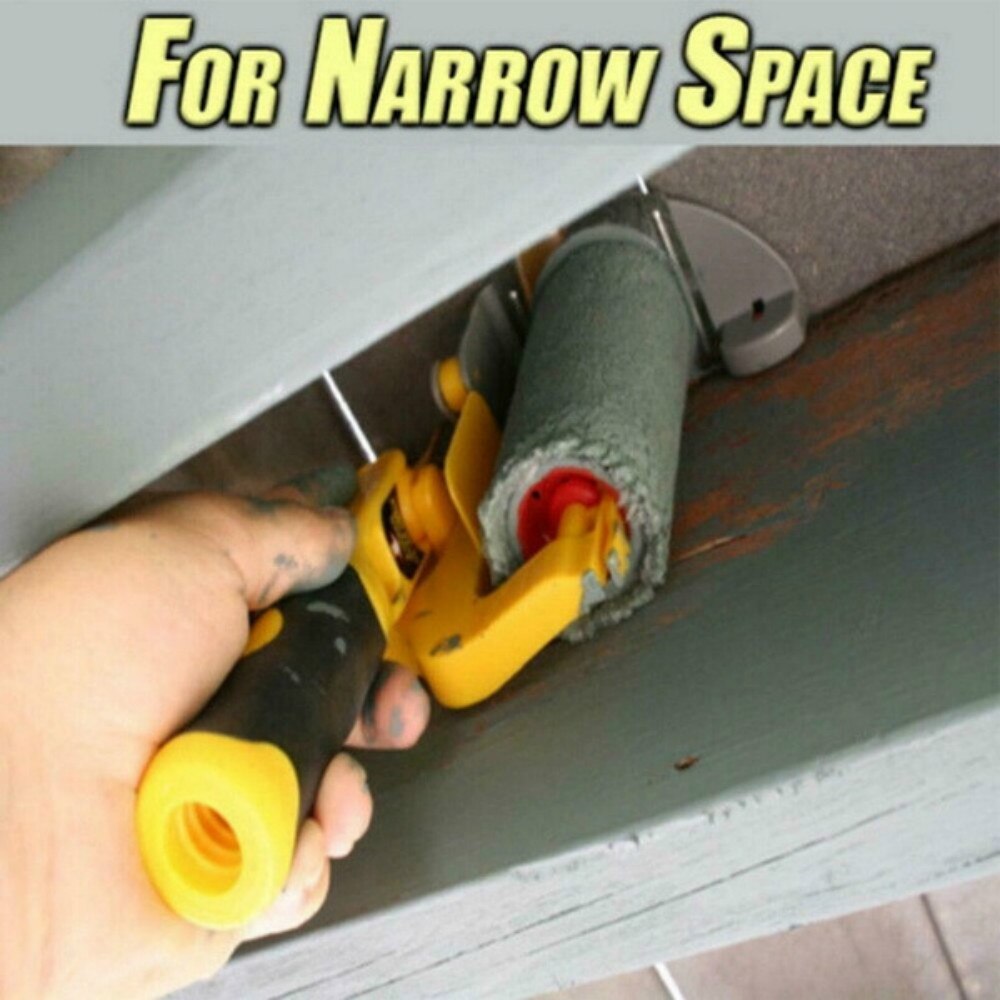 Clean-Cut Paint Edger Roller Brush Multifunctional Roller Paint Brush Clean-Cut Paint Edger Wall Painting Roller Brush Set