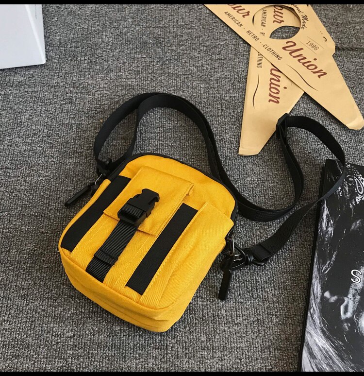 Original Mobile Phone Bag Shoulder Bag Waterproof Oxford Cloth Material Crossbody Bag Width 14cm Height 18cm: Yellow